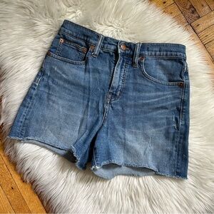 Madewell The High‎ Waist Denim Shorts